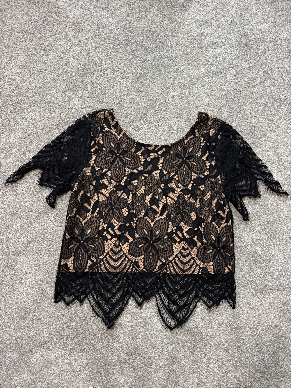 NWOT Express Lace Top, Large | Boho Festival Y2K Goth Chic